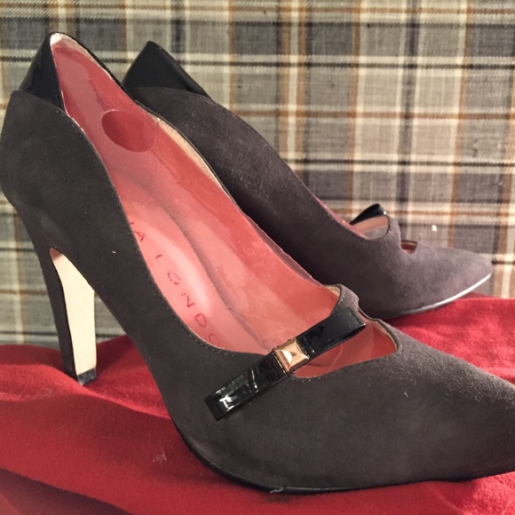 Sacha London Grey Heels - Picture 1 of 11
